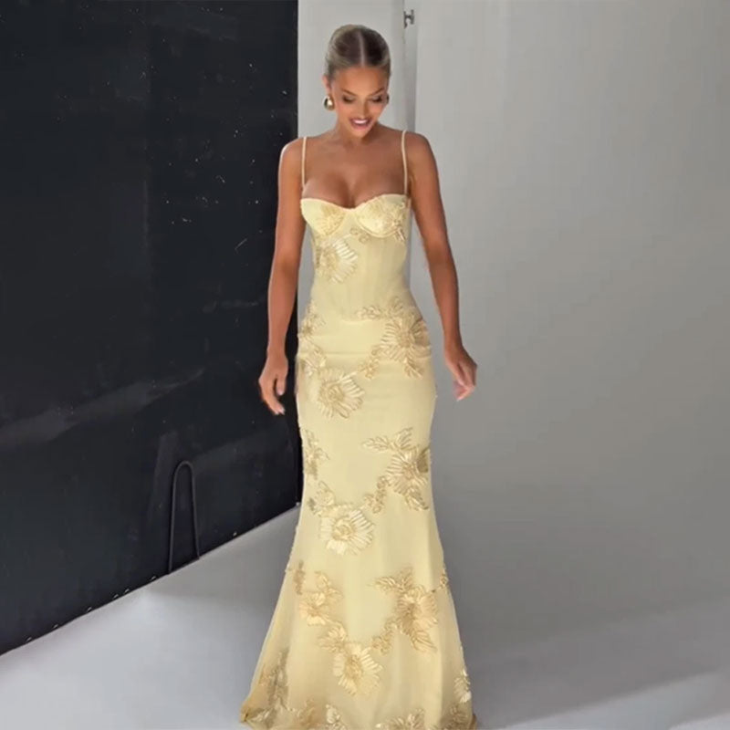 Rückenfreies Abendkleid