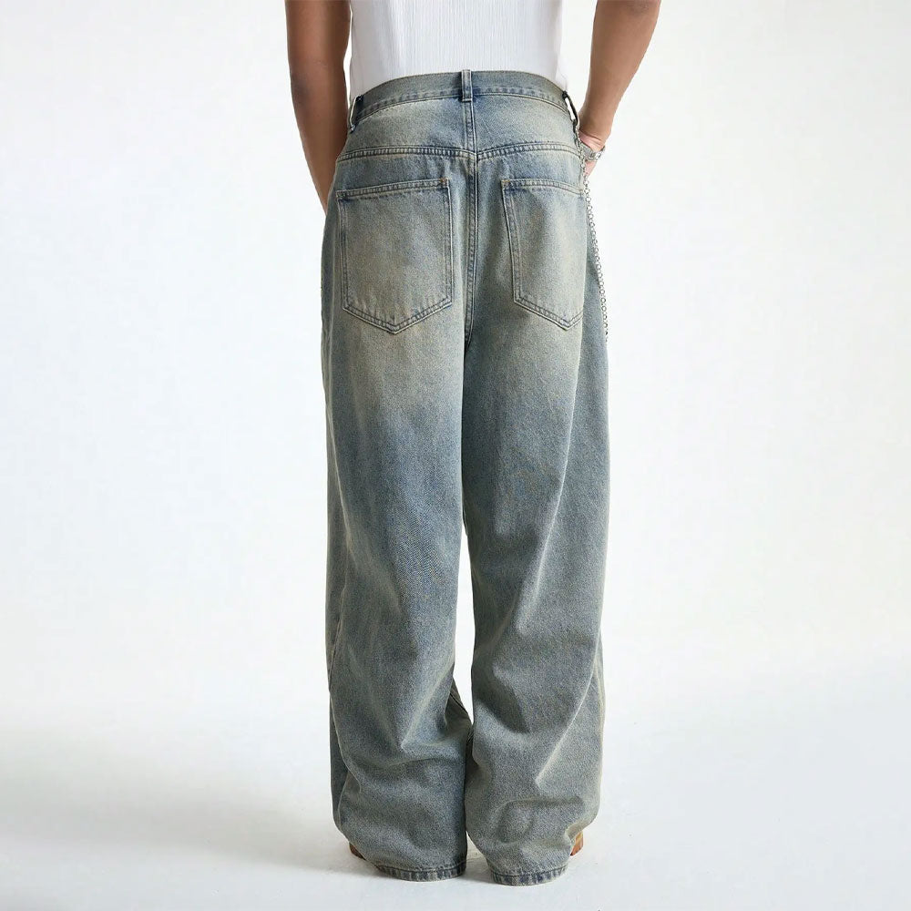 Retro-Jeans mit weiter Passform