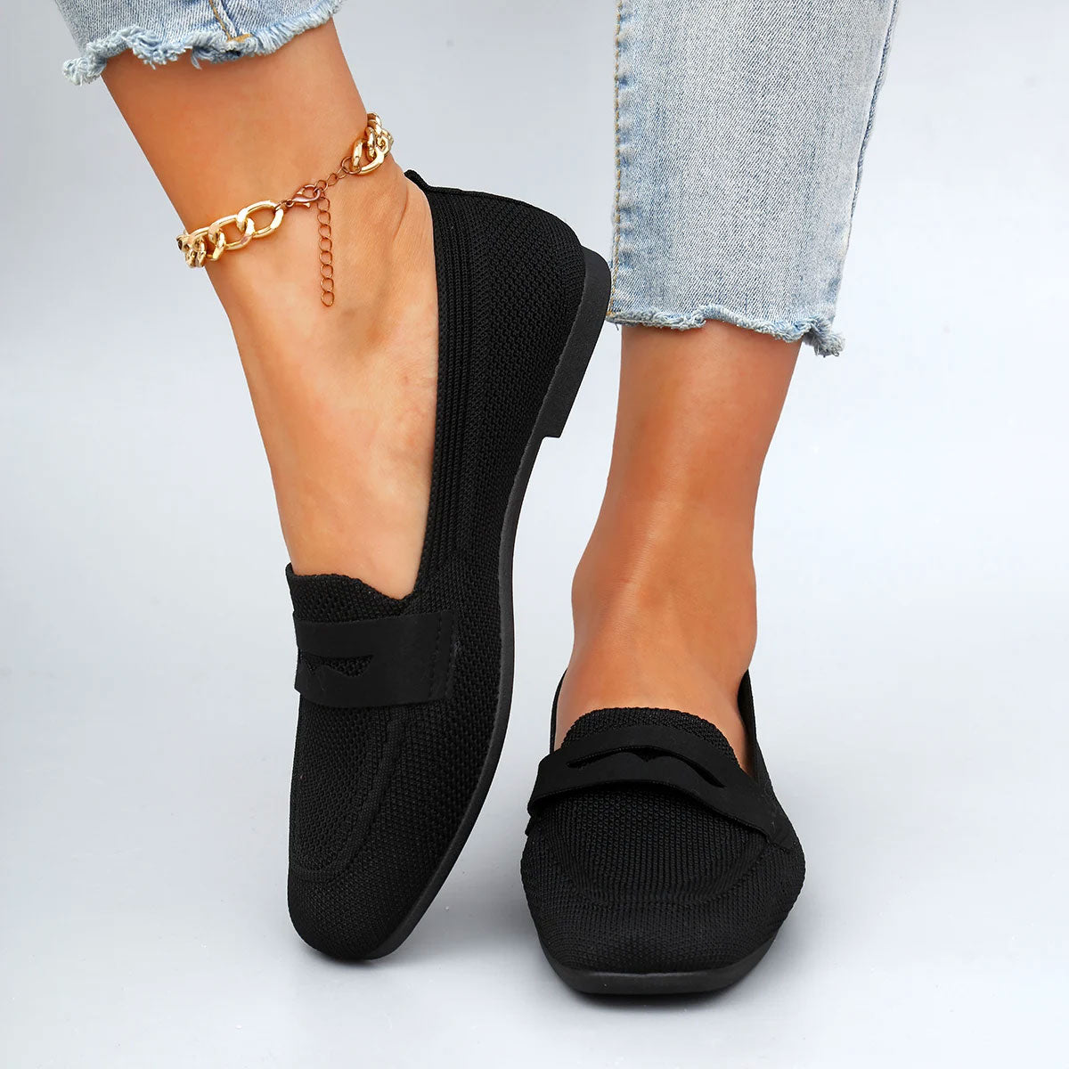 Atmungsaktive Slip On Freizeitschuhe
