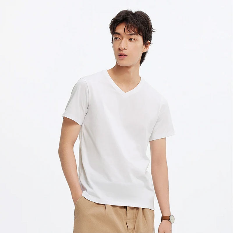 Baumwoll-T-Shirt in Slim-Fit-Passform