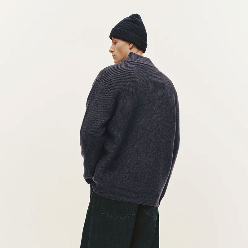 Strick Cardigan mit Hohem Kragen