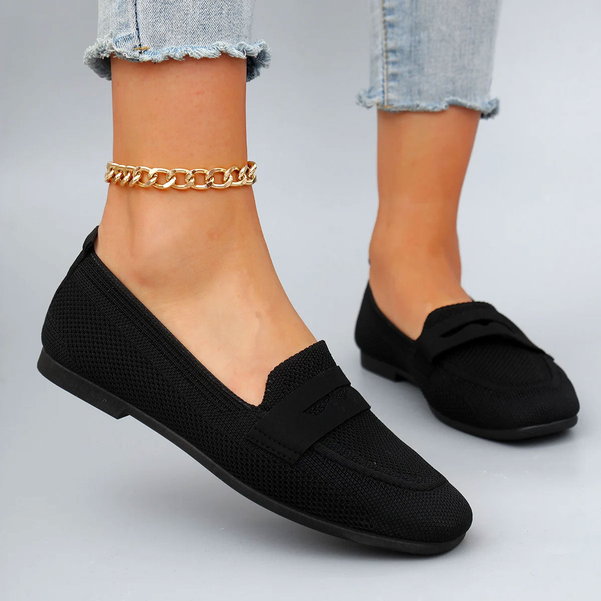 Atmungsaktive Slip On Freizeitschuhe