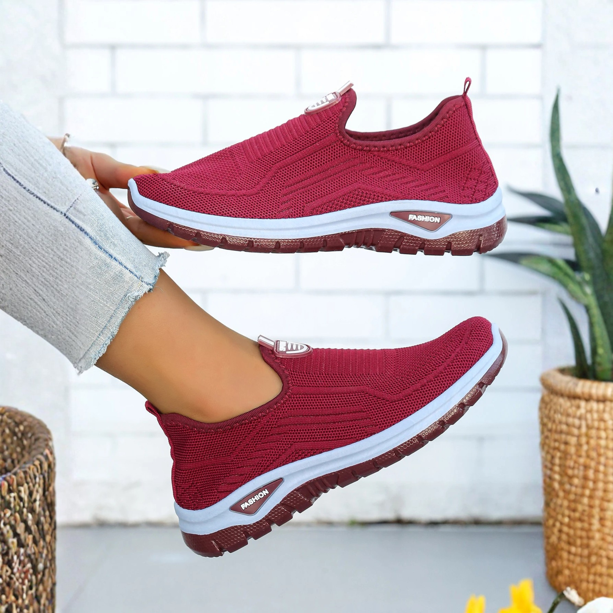 Leichte Komfort Slip On Schuhe