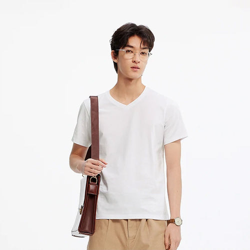 Baumwoll-T-Shirt in Slim-Fit-Passform
