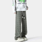 Baggy Tweed Hose mit Weitem Bein