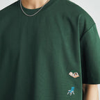 Besticktes, locker sitzendes Sommer-T-Shirt