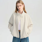 Kurze Freizeitjacke mit Stehkragen