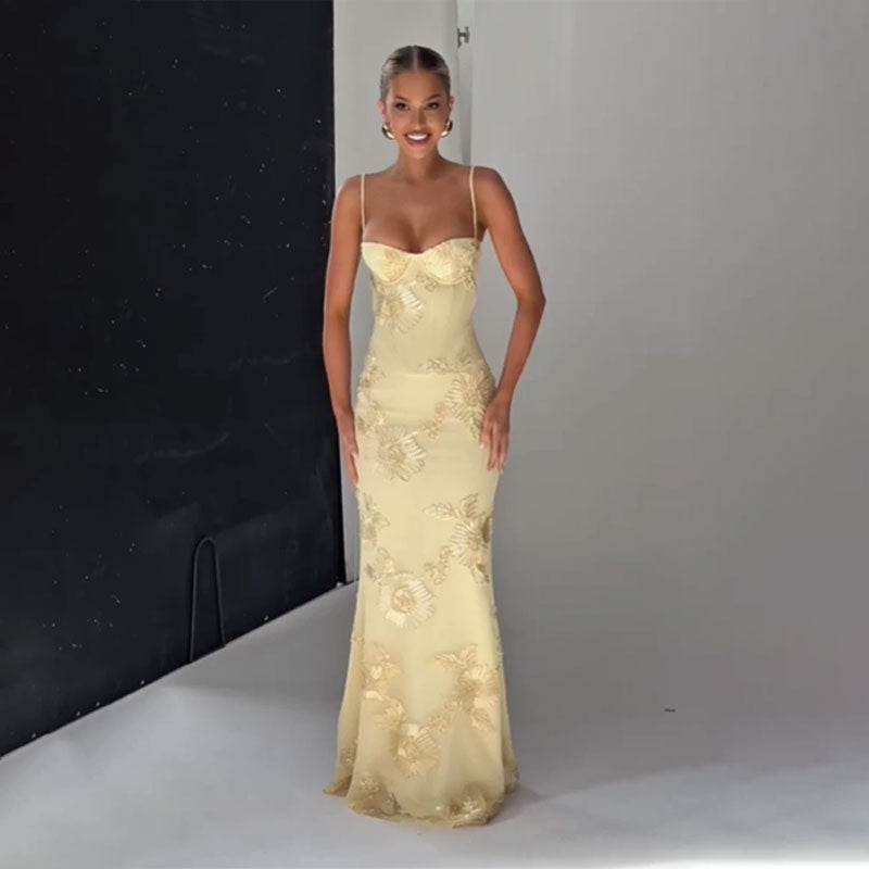 Rückenfreies Abendkleid