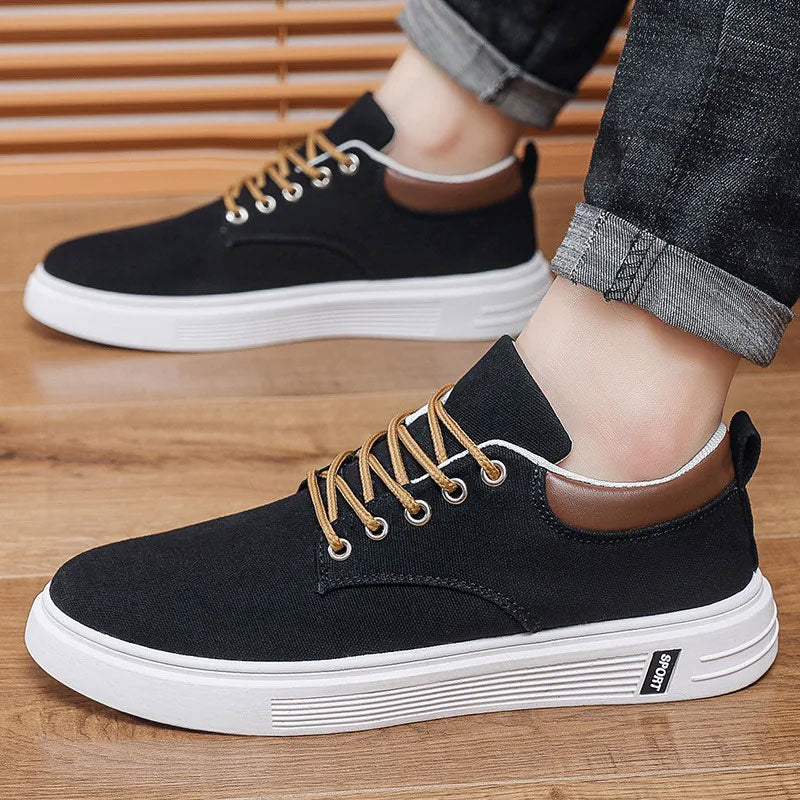 Atmungsaktive Canvas Freizeit Sneaker