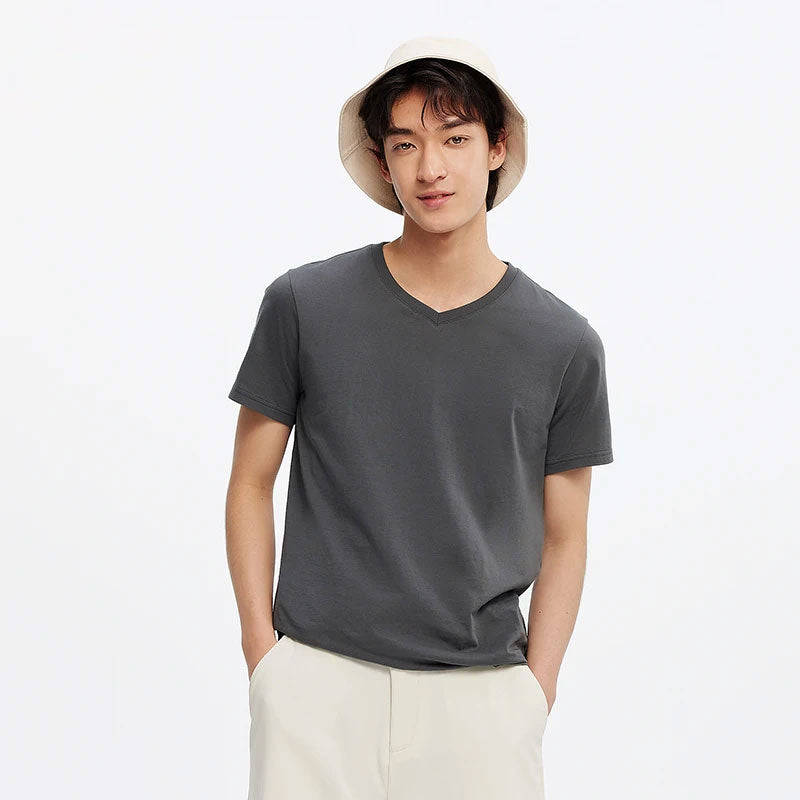 Baumwoll-T-Shirt in Slim-Fit-Passform
