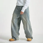 Retro-Jeans mit weiter Passform