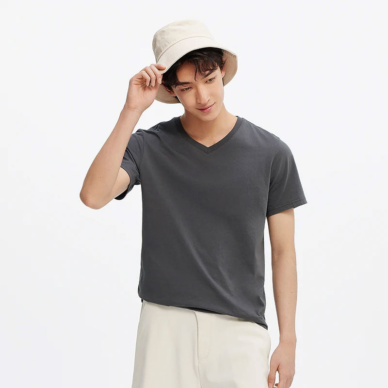 Baumwoll-T-Shirt in Slim-Fit-Passform