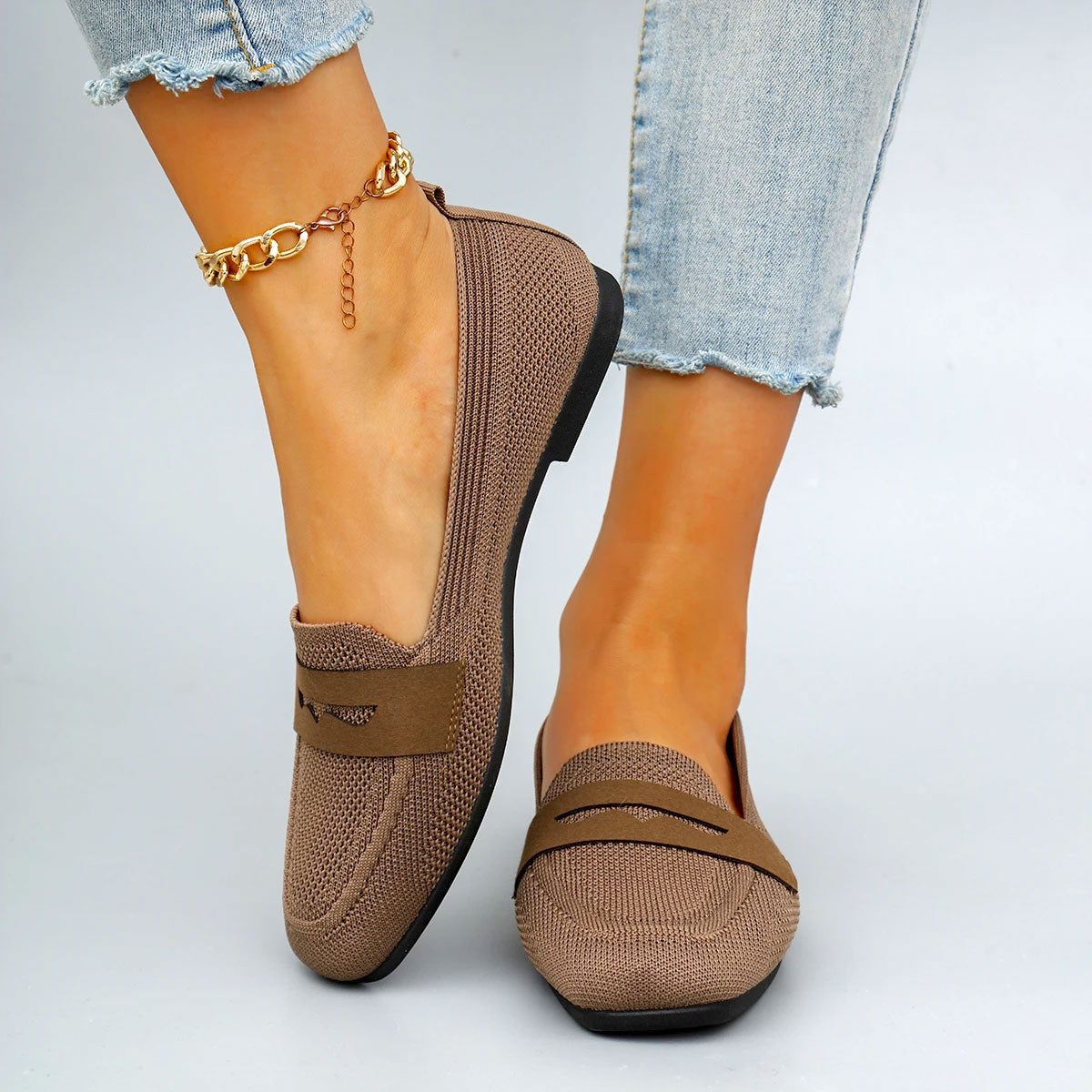 Atmungsaktive Slip On Freizeitschuhe