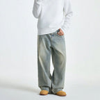 Retro-Jeans mit weiter Passform