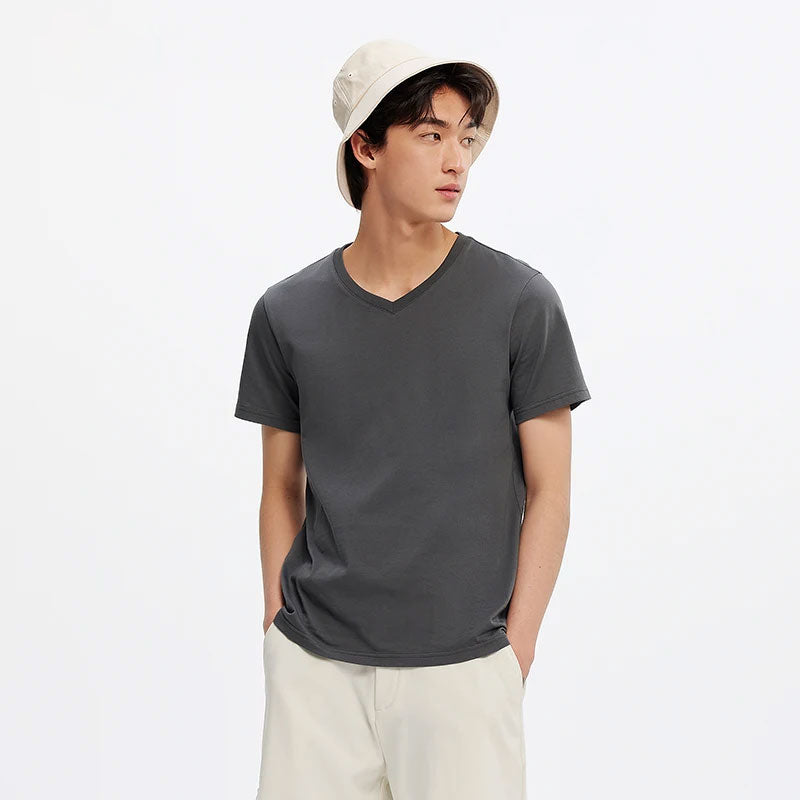 Baumwoll-T-Shirt in Slim-Fit-Passform