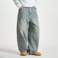 Retro-Jeans mit weiter Passform