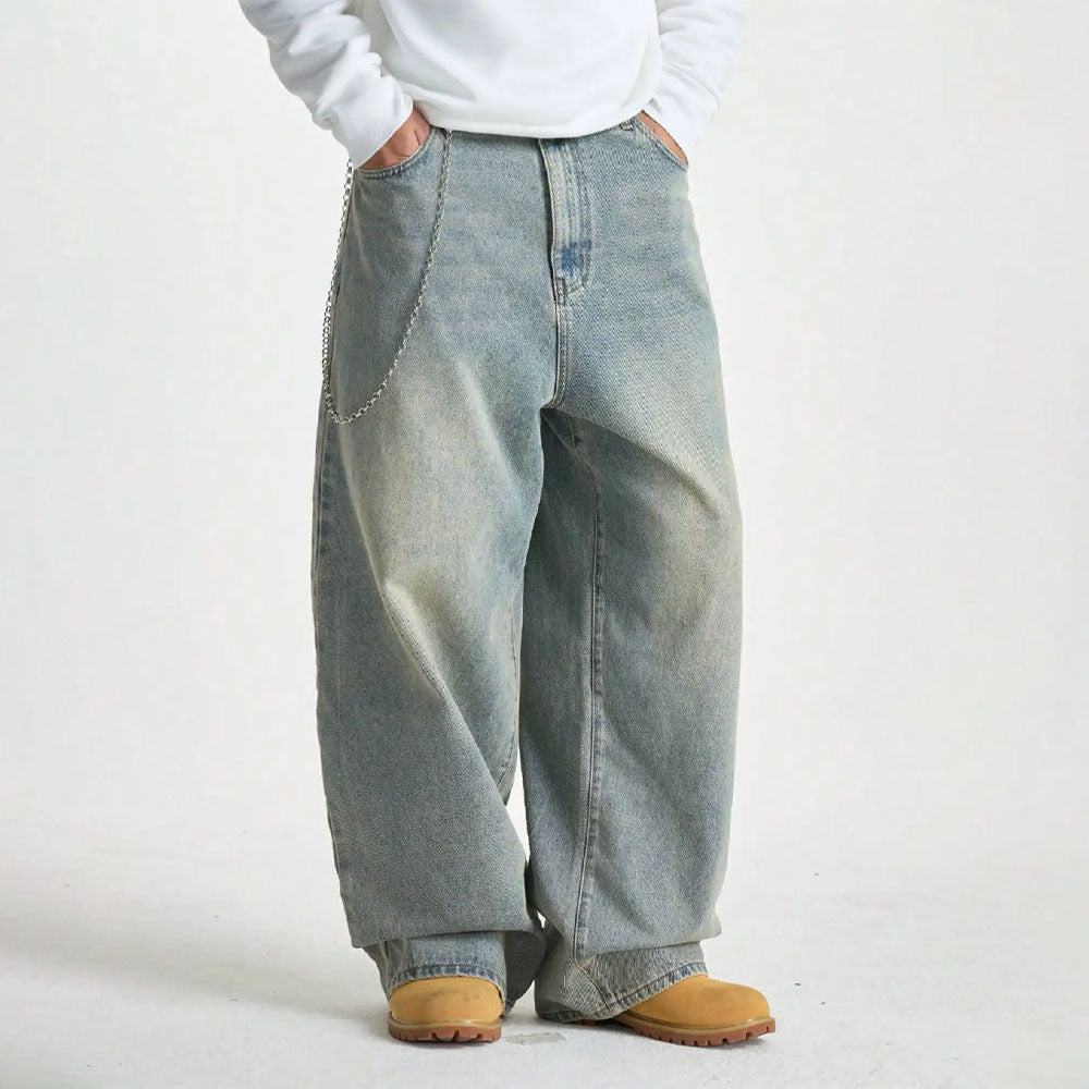 Retro-Jeans mit weiter Passform