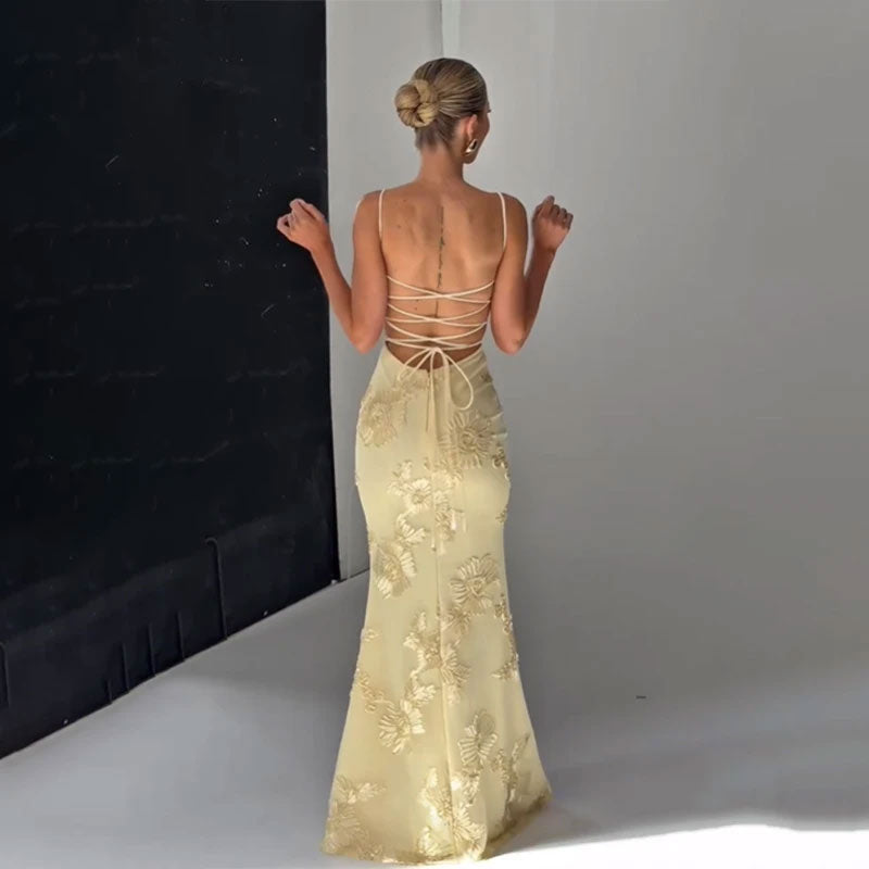 Rückenfreies Abendkleid