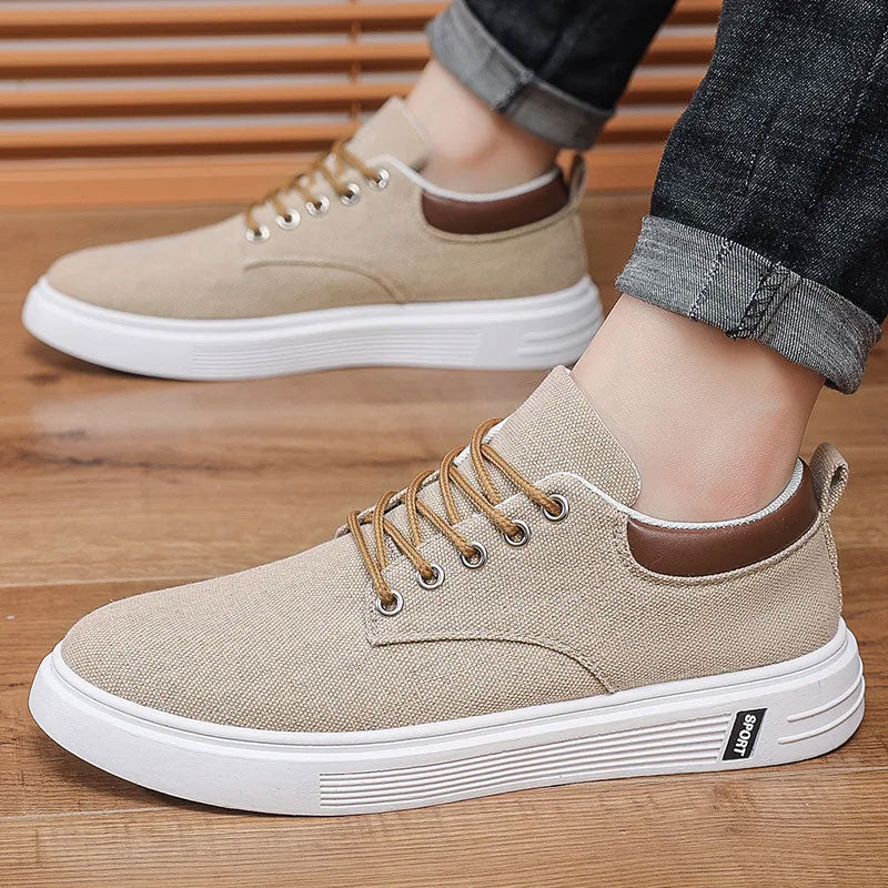 Atmungsaktive Canvas Freizeit Sneaker