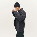Strick Cardigan mit Hohem Kragen
